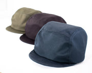 Cycling Cap - Dark Teal Blue Hemp Twill