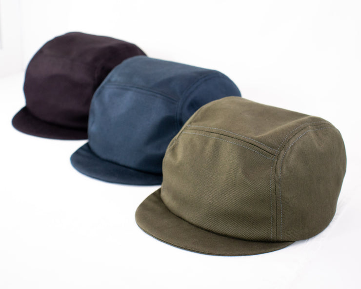 Cycling Cap - Olive Green Hemp Twill